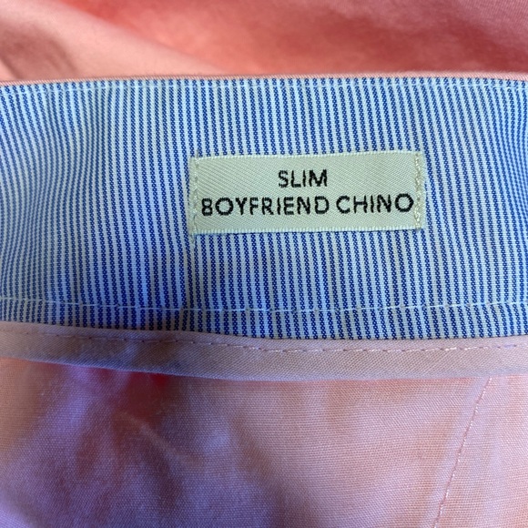 NWT J.Crew Slim Boyfriend Chino Pants In Pink Size 35 - Picture 6 of 8